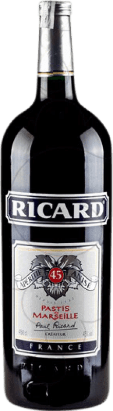 68,95 € Envio grátis | Aperitivo Pastis Pernod Ricard França Garrafa Réhoboram 4,5 L