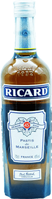 29,95 € Envio grátis | Aperitivo Pastis Pernod Ricard Kósher França Garrafa 70 cl