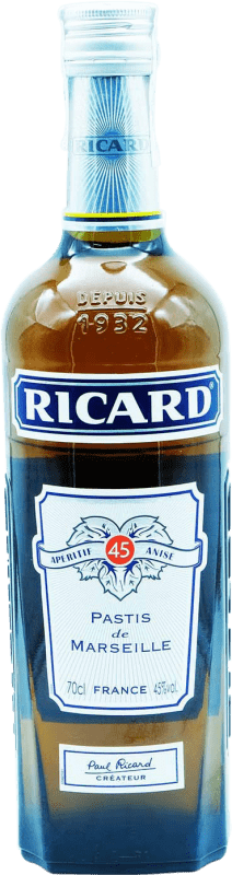 29,95 € Envio grátis | Pastis Pernod Ricard Kósher França Garrafa 70 cl