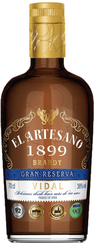 14,95 € Free Shipping | Brandy Artesano Vidal XO Extra Old Spain 70 cl