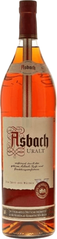 27,95 € Envío gratis | Brandy Asbach Uralt Alemania Botella 1 L