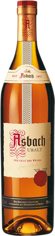 19,95 € Envío gratis | Brandy Asbach Uralt Alemania Botella 1 L