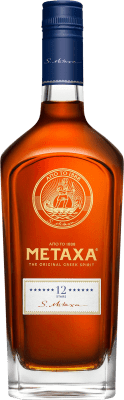 59,95 € Kostenloser Versand | Brandy Metaxa 12 Estrellas Griechenland 12 Jahre Flasche 70 cl