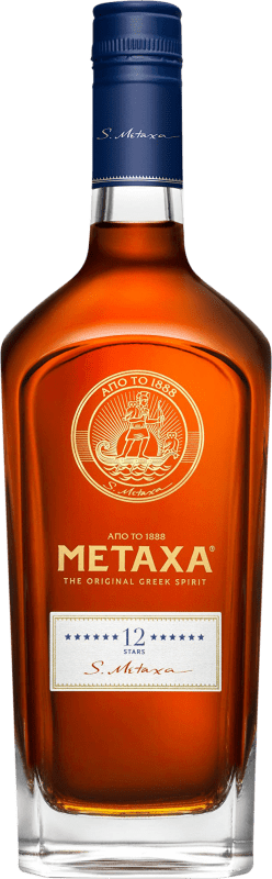 51,95 € Free Shipping | Brandy Metaxa 12 Estrellas Greece 12 Years 70 cl