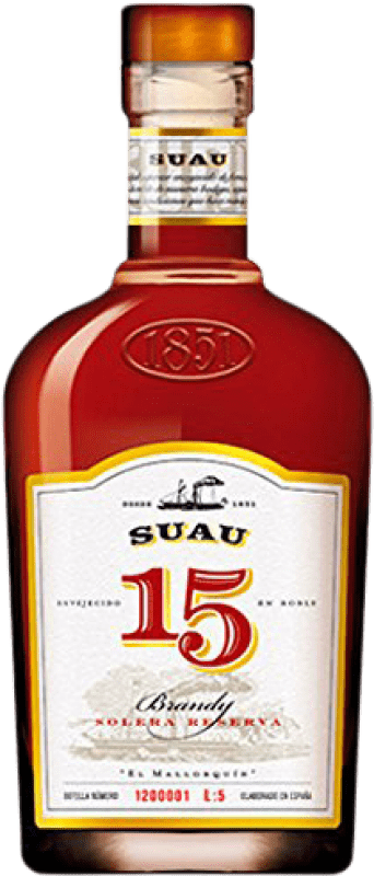 31,95 € Envio grátis | Brandy Conhaque Suau Espanha 15 Anos 70 cl