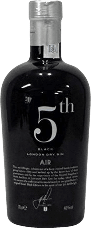 19,95 € Envío gratis | Ginebra Gin 5th Air Black — Edición Negra España 70 cl