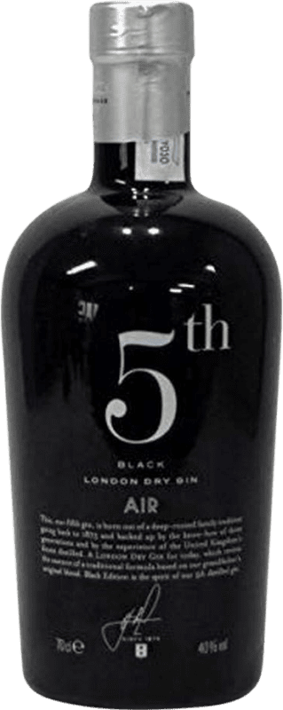 24,95 € Envío gratis | Ginebra Gin 5th Black Air España Botella 70 cl