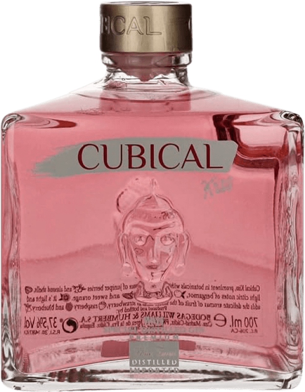 39,95 € Envio grátis | Genever Gin Williams & Humbert Cubical Kiss Espanha Garrafa 70 cl Raspberry — Framboesa, Strawberry — Morango, Orange — Laranja