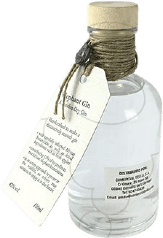 7,95 € Spedizione Gratuita | Genever Gin Elephant Germania Bottiglietta Mignon 10 cl