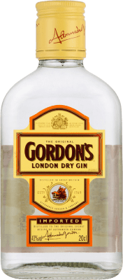 4,95 € Kostenloser Versand | Gin Gordon's Großbritannien Kleine Flasche 20 cl