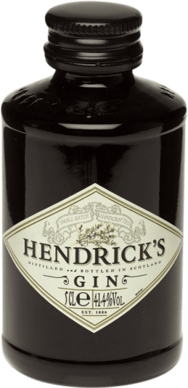 4,95 € Envío gratis | Ginebra Hendrick's Gin Reino Unido Botellín Miniatura 5 cl