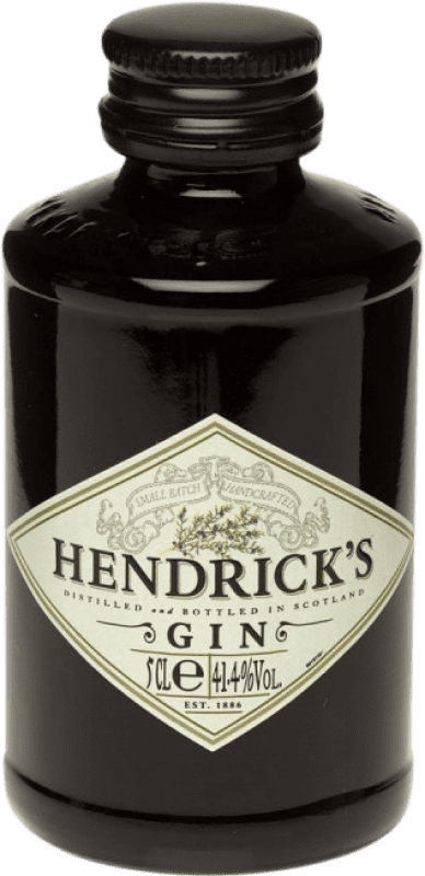 4,95 € Spedizione Gratuita | Gin Hendrick's Gin Regno Unito Bottiglia Miniatura 5 cl