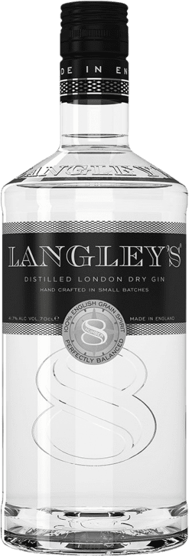16,95 € Kostenloser Versand | Gin Langley's Großbritannien Flasche 70 cl