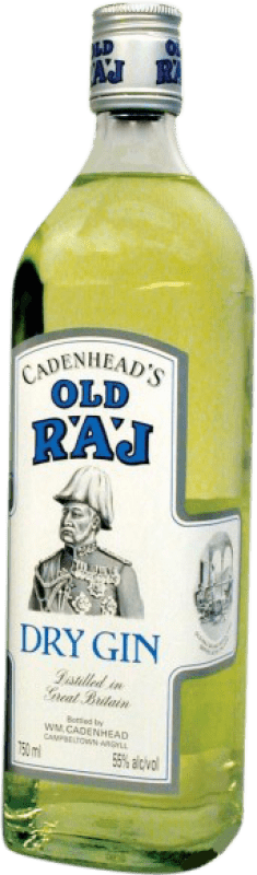 44,95 € Kostenloser Versand | Gin Old Raj Gin Blue Label Großbritannien Flasche 70 cl