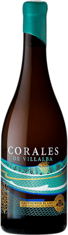 9,95 € Envoi gratuit | Vin Blanc Marqués de Villalúa Corales de Villalba D.O. Condado de Huelva Andalousie Espagne Sauvignon Bouteille 75 cl