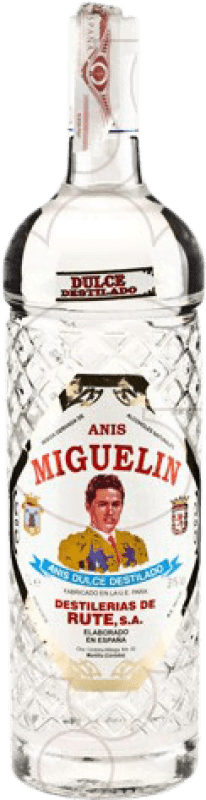 14,95 € Free Shipping | Aniseed Anís Miguelín Sweet Spain Bottle 1 L