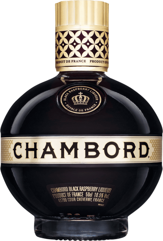 29,95 € Kostenloser Versand | Liköre Chambord Royal Licor Macerado Frankreich Medium Flasche 50 cl