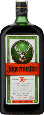 24,95 € Envío gratis | Licores Mast Jägermeister Alemania Botella 1 L