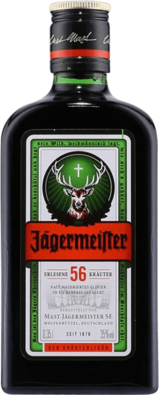 9,95 € Free Shipping | Herbal liqueur Mast Jägermeister Germany One-Third Bottle 35 cl