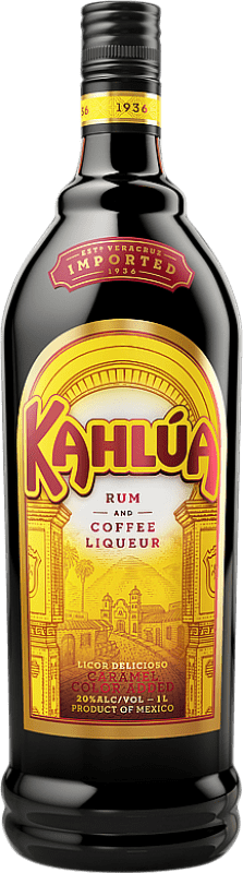 24,95 € Envio grátis | Licores Kahlúa Licor de Café México Garrafa 1 L