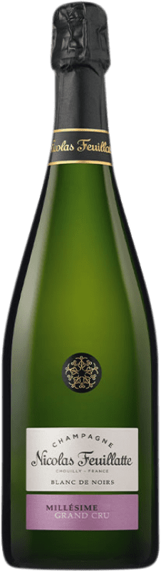 44,95 € Бесплатная доставка | Белое игристое Nicolas Feuillatte Grand Cru Blanc de Noirs Vintage A.O.C. Champagne шампанское Франция Pinot Black бутылка 75 cl