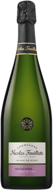 57,95 € 送料無料 | 白スパークリングワイン Nicolas Feuillatte Grand Cru Blanc de Noirs Vintage A.O.C. Champagne シャンパン フランス Pinot Black ボトル 75 cl