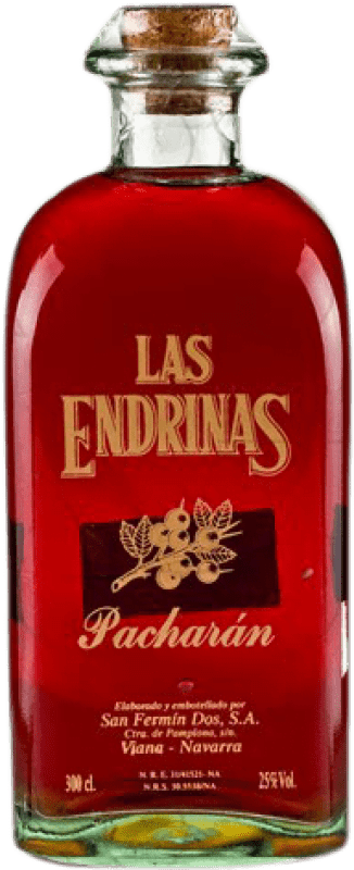 46,95 € 免费送货 | Pacharán Las Endrinas 西班牙 瓶子 Jéroboam-双Magnum 3 L