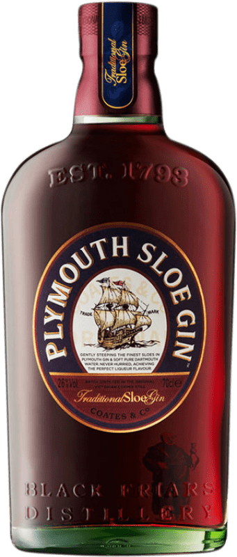 47,95 € Kostenloser Versand | Gin Plymouth England Sloe Gin Großbritannien Flasche 70 cl