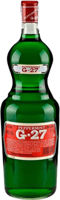 13,95 € Envío gratis | Licores Salas G-27 Pippermint Verde España Botella 1 L