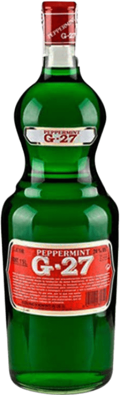 14,95 € Envío gratis | Licor de Hierbas Salas G27 Verde España 1 L Peppermint — Menta
