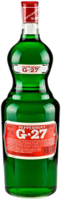 19,95 € Spedizione Gratuita | Liquori Salas G-27 Pippermint Verde Spagna Bottiglia Speciale 1,5 L