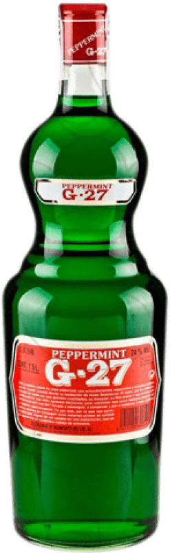 19,95 € Kostenloser Versand | Liköre Salas G-27 Pippermint Verde Spanien Spezielle Flasche 1,5 L