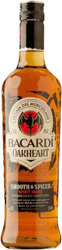 99,95 € Free Shipping | Rum Bacardí Oakheart Añejo — Aged Bahamas 70 cl
