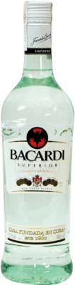 25,95 € Kostenloser Versand | Rum Bacardí Blanco Bahamas Flasche 1 L