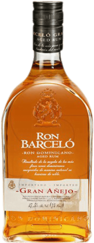 48,95 € 送料無料 | ラム Barceló Gran Añejo ドミニカ共和国 特別なボトル 1,75 L