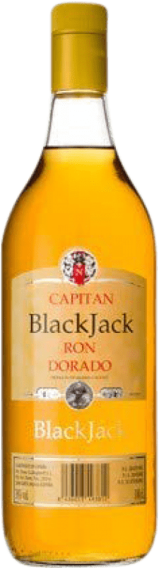 12,95 € Envío gratis | Ron Black Jack Dorado Añejo España Botella 1 L