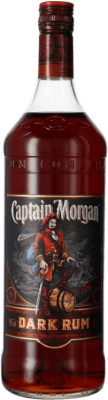 23,95 € Envío gratis | Ron Captain Morgan Black Spiced Añejo Jamaica Botella 1 L