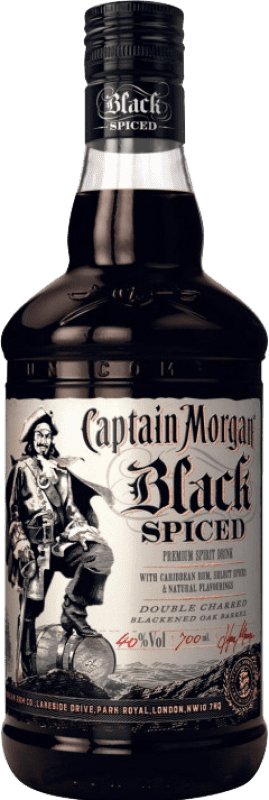 24,95 € 送料無料 | ラム Captain Morgan Black Spiced Añejo ジャマイカ ボトル 1 L