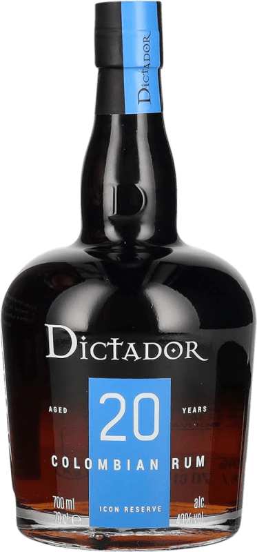 73,95 € Envío gratis | Ron Dictador Colombia 20 Años Botella 70 cl