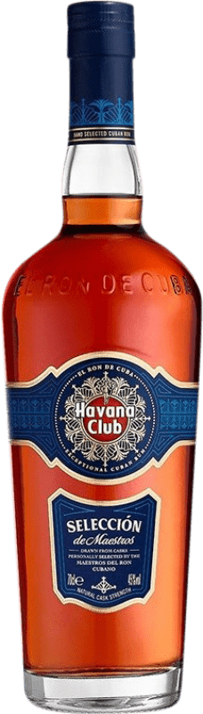 58,95 € 免费送货 | 朗姆酒 Havana Club Selección Maestros Extra Añejo 古巴 瓶子 70 cl