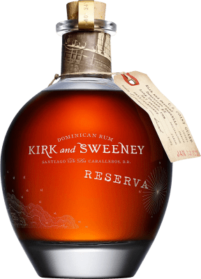 49,95 € Free Shipping | Rum 3 Badge Kirk and Sweeney Dominican Republic 12 Years Bottle 70 cl