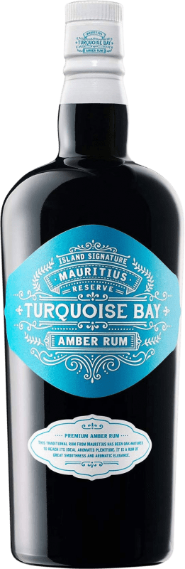 34,95 € Envío gratis | Ron Turquoise Bay Amber — Ámbar XA Extra Añejo Mauricio 70 cl
