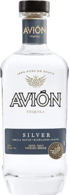 91,95 € Бесплатная доставка | Текила Avión Silver — Серебряная версия, Blanco — Белый Мексика 70 cl