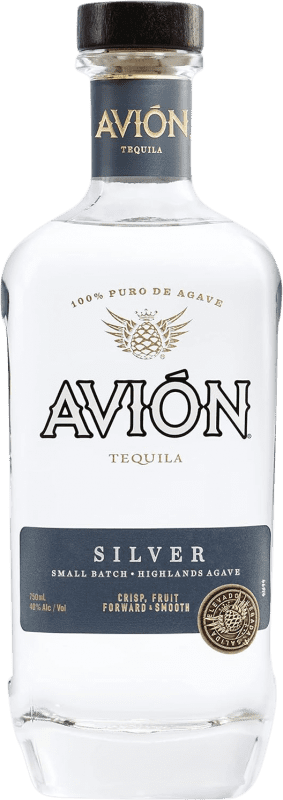 47,95 € Envio grátis | Tequila Avión Silver Blanco México Garrafa 70 cl