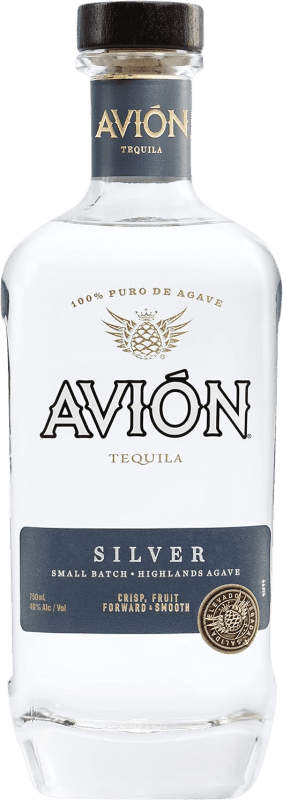 91,95 € Бесплатная доставка | Текила Avión Silver — Серебряная версия, Blanco — Белый Мексика 70 cl
