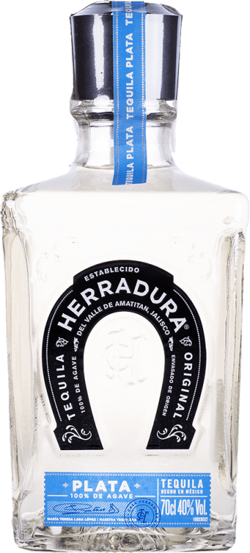 48,95 € Envío gratis | Tequila Herradura Blanco Plata Silver Jalisco México Botella 70 cl