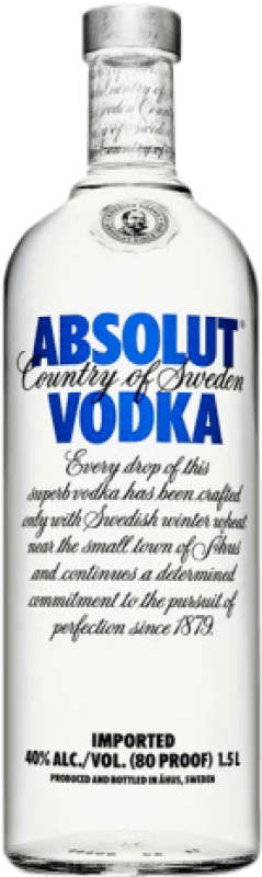 64,95 € Envio grátis | Vodca Absolut Suécia Garrafa Magnum 1,5 L