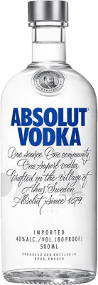 15,95 € 免费送货 | 伏特加 Absolut 瑞典 中瓶装 50 cl