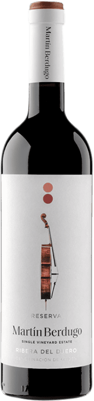 17,95 € Envoi gratuit | Vin rouge Martín Berdugo Réserve D.O. Ribera del Duero Castille et Leon Espagne Tempranillo Bouteille 75 cl