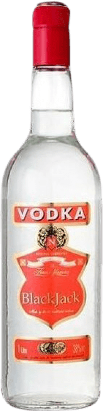 12,95 € Envío gratis | Vodka Black Jack España Botella 1 L
